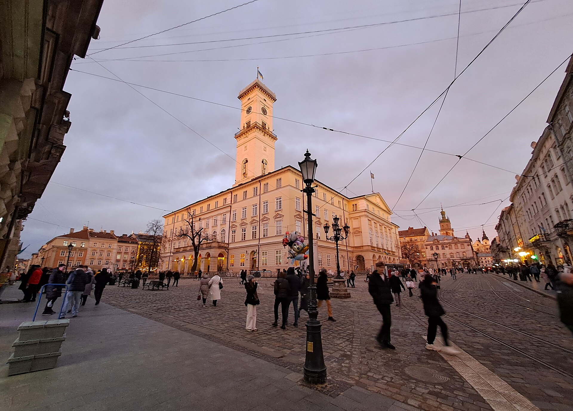 Lviv old town square Ukraine