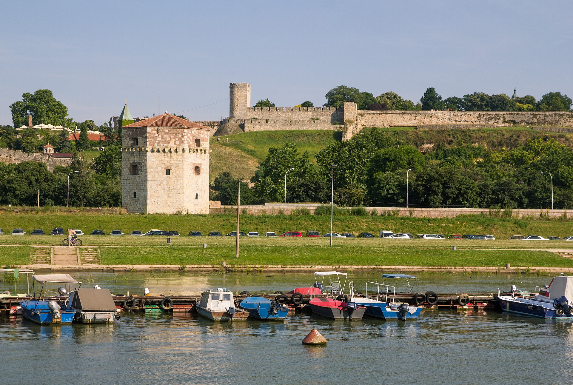 Belgrade fortress Danube
