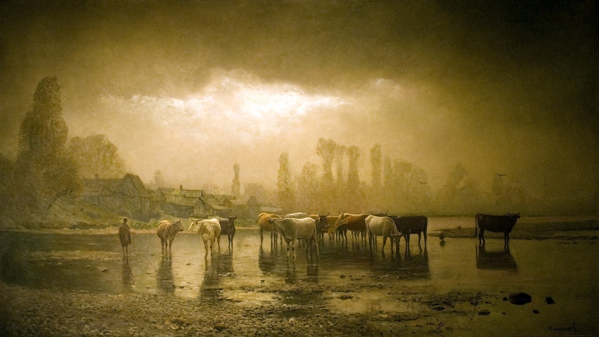 Hungary countryside Danube