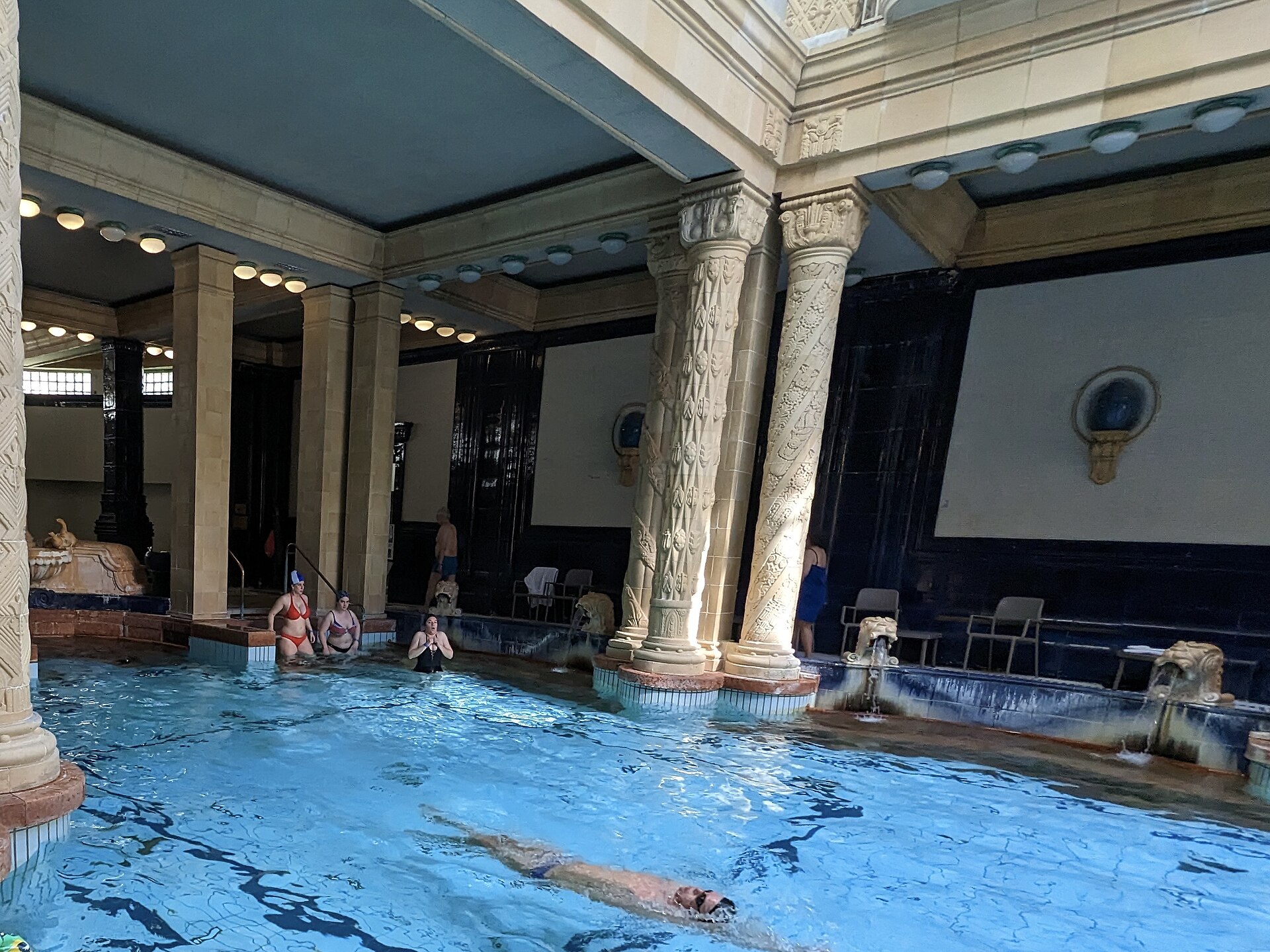 Gellert bath interior tiles