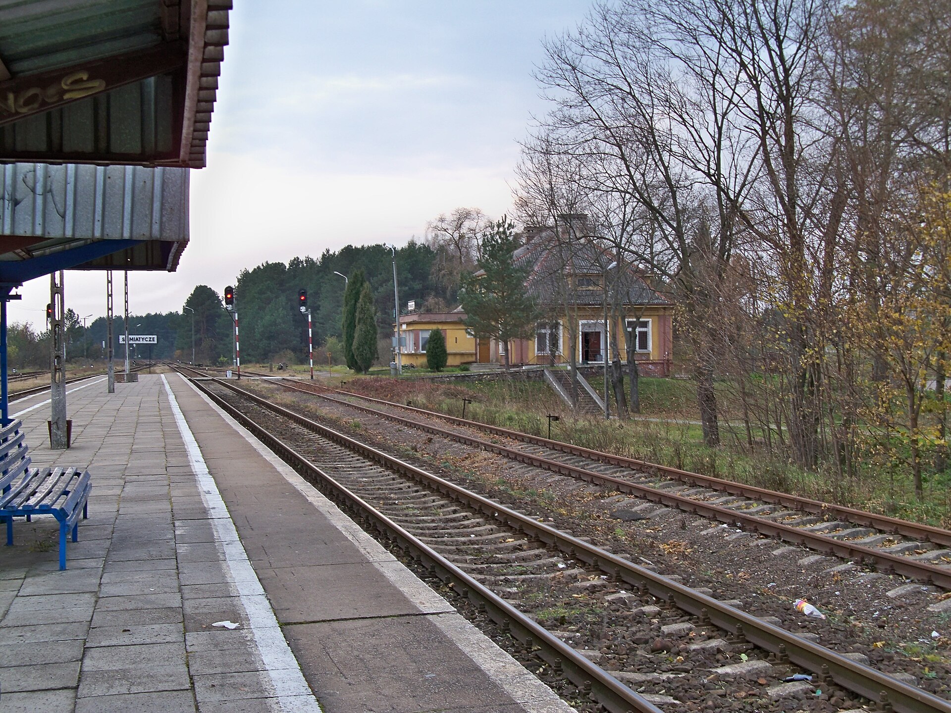 Polish countryside railway