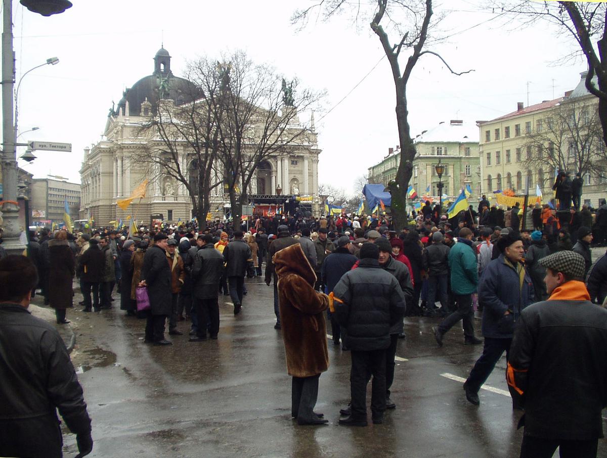 Lviv street scene