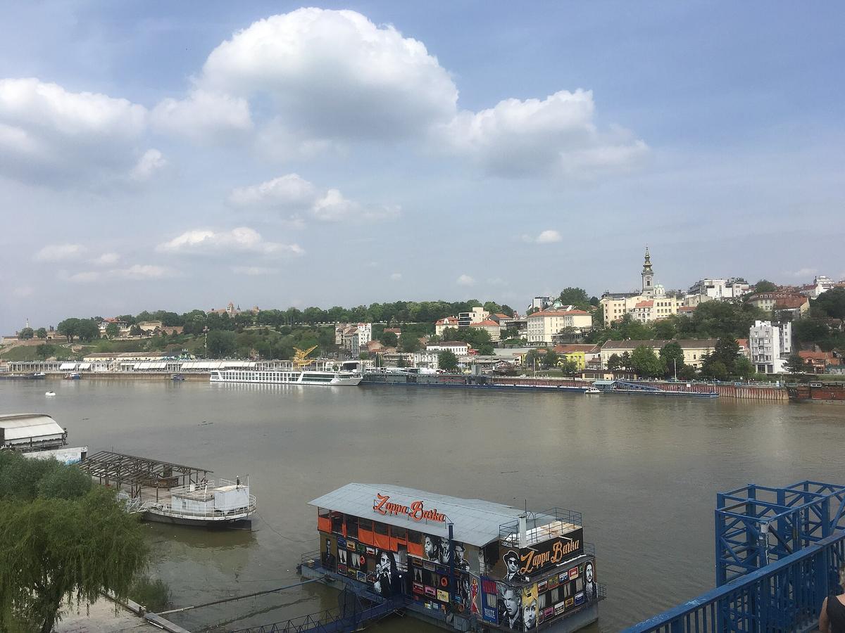 Belgrade river barge nightlife